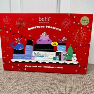 belif Moisture Festival Winter Skincare Gift Set Aqua Bomb Full Size